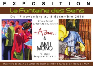 Expo à la Fontaine des Sens